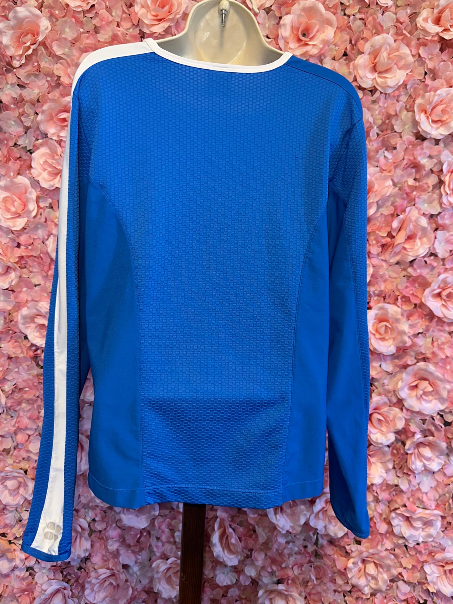 Nike (Large) Blue Long Sleeve Sphere Dry Sporty Top