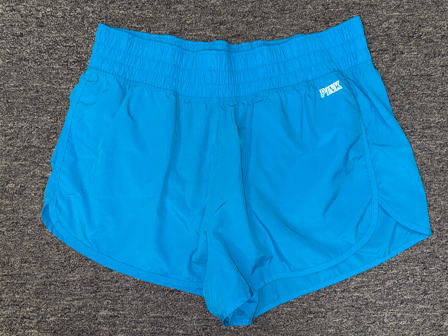 PINK Active (XL) Blue Sporty Shorts with Built in Undies