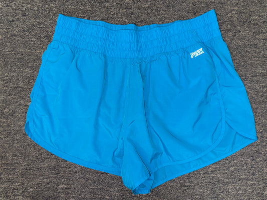 PINK Active (XL) Blue Sporty Shorts with Built in Undies