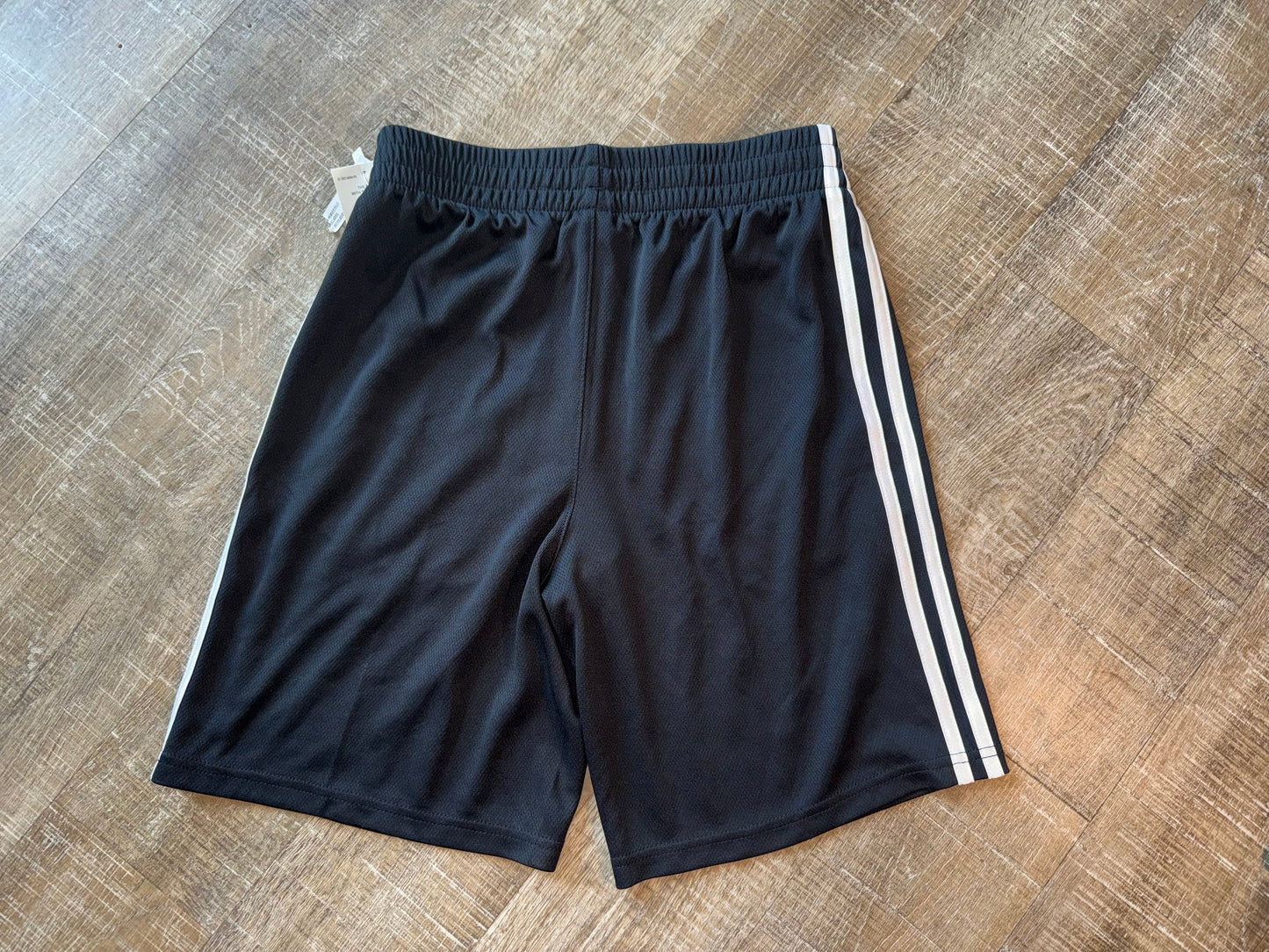 NWT Adidas (Boys Medium 10/12) Brand New Black Regular Fit Sporty Shorts
