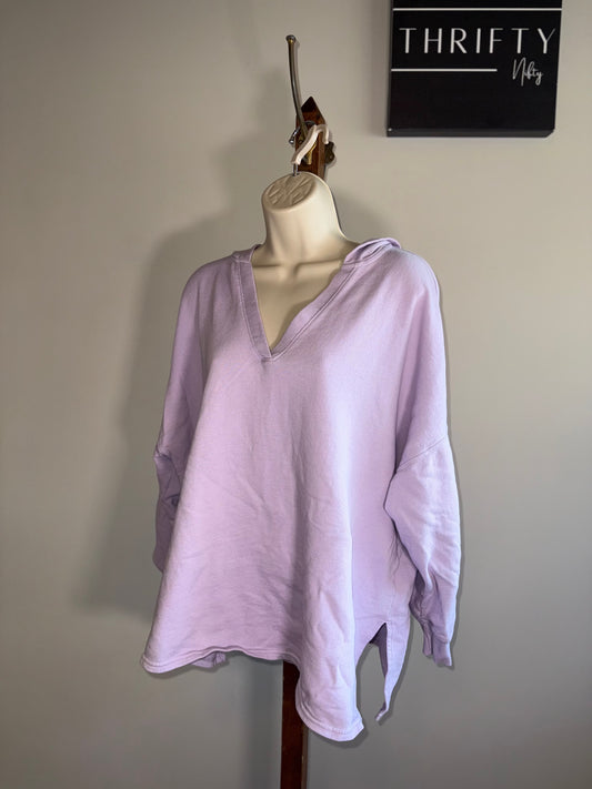 Old Navy (XL) Purple Loose Fit V-Neck Hoodie
