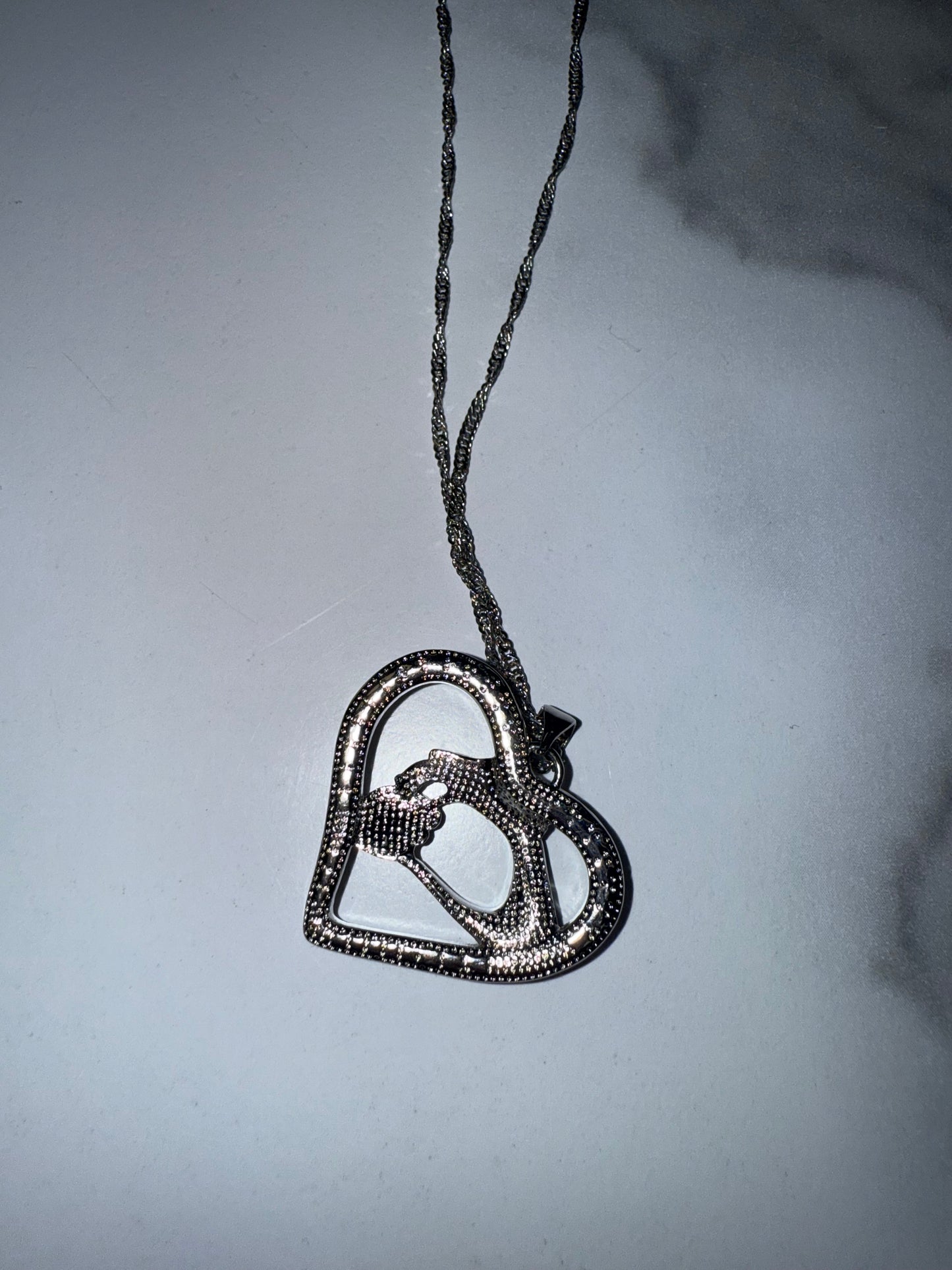 Fashion Jewelry Brand New Silver Mother//Child Necklace