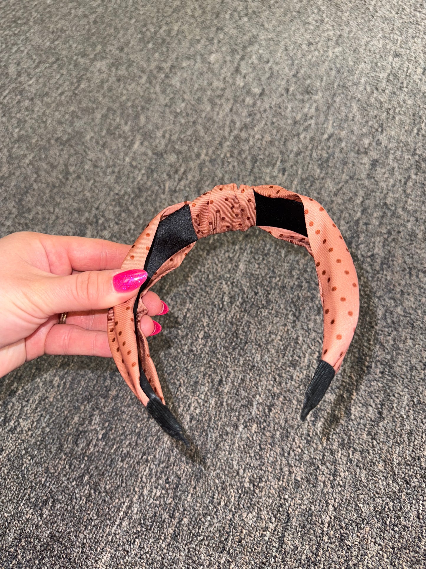 Brand New Neutral Polka Dotted Headband