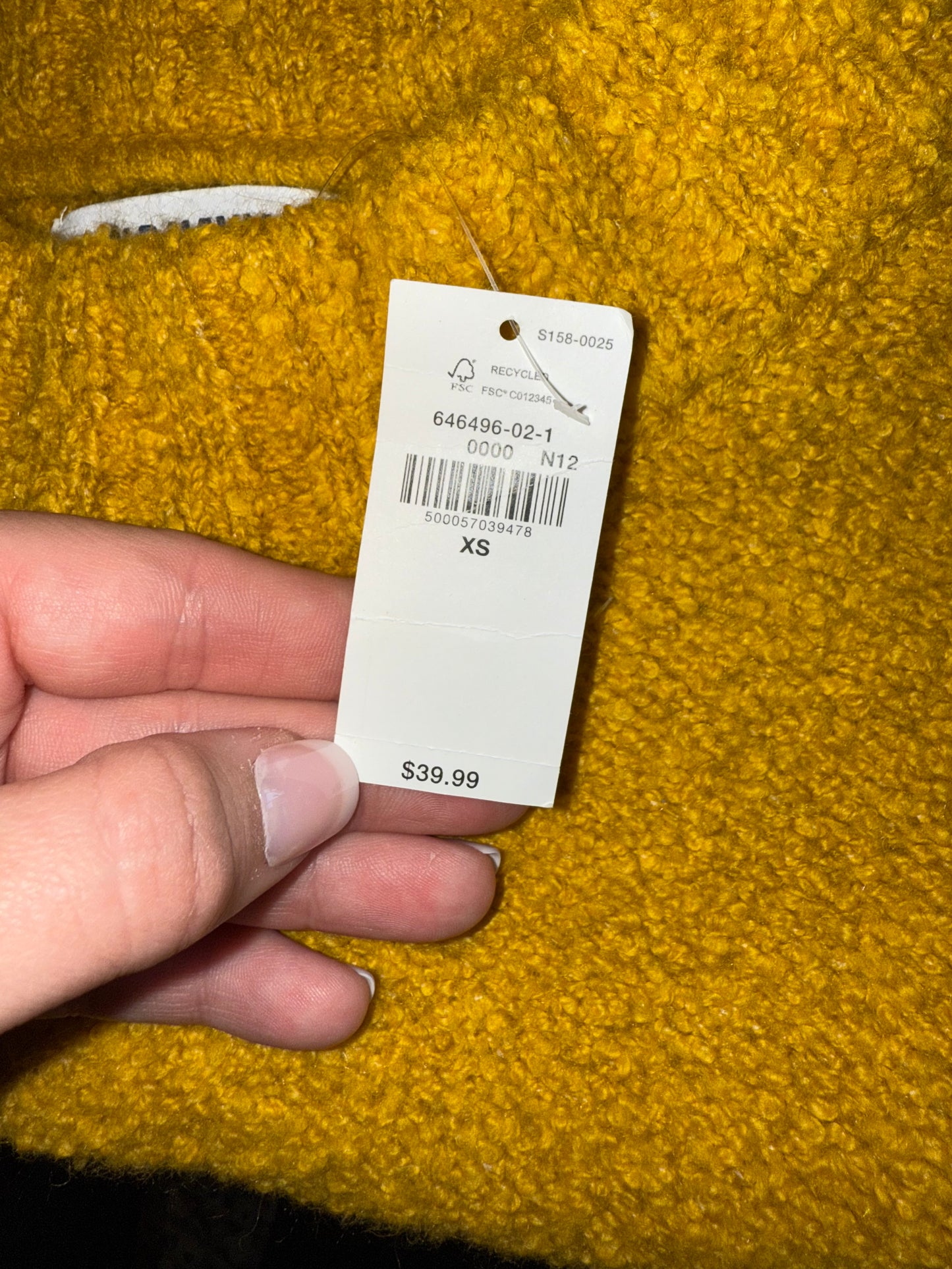 NWT Old Navy (XS) Brand New Yellow Soft Knit Sweater