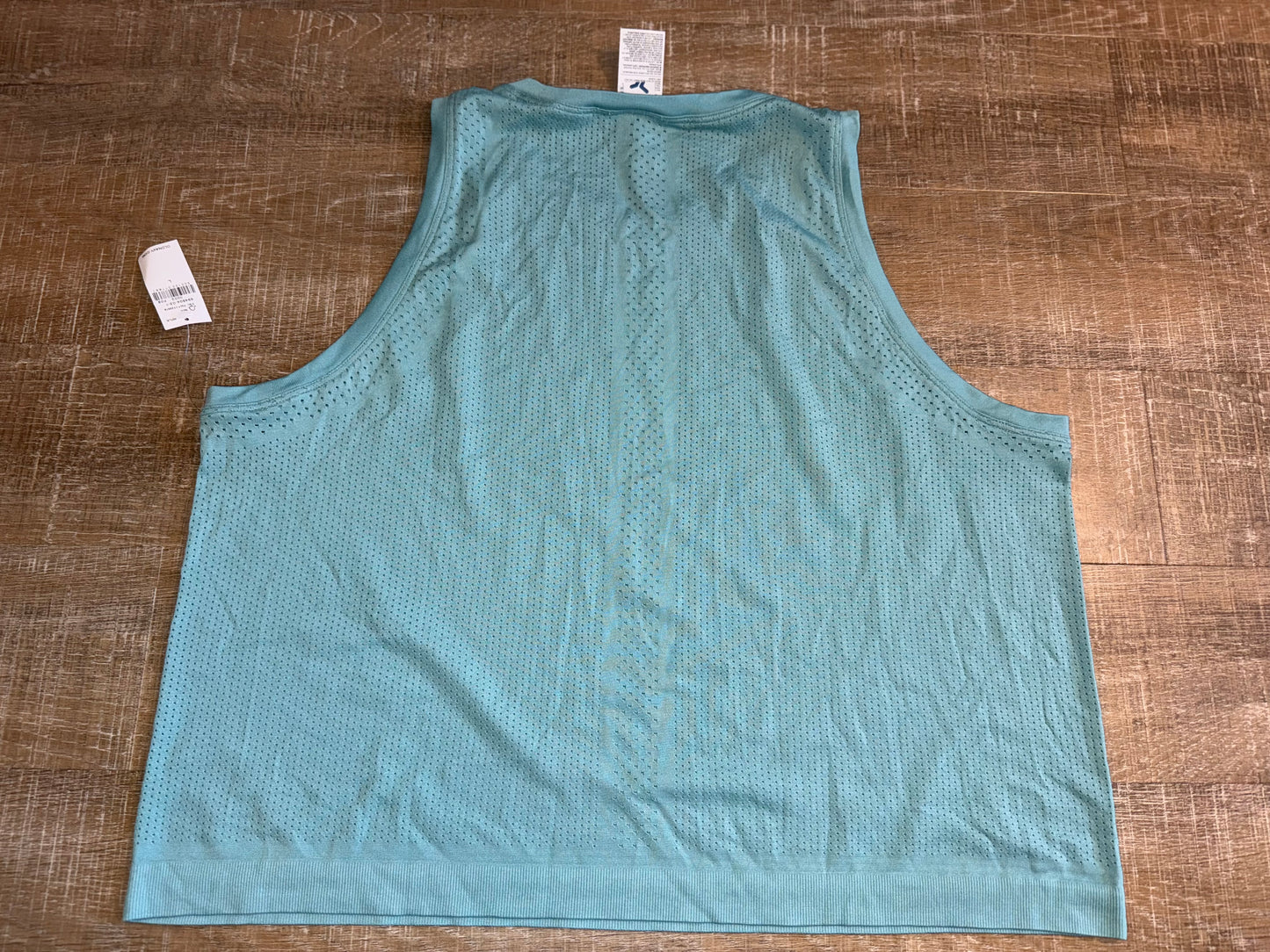 NWT Old Navy (Small) Brand New Blue Lightweight Seamless Breathable Cropped Tank
