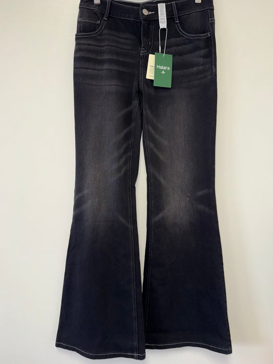 NWT Halara (Small) Brand New Women’s Black Flex Denim Flare Jeans