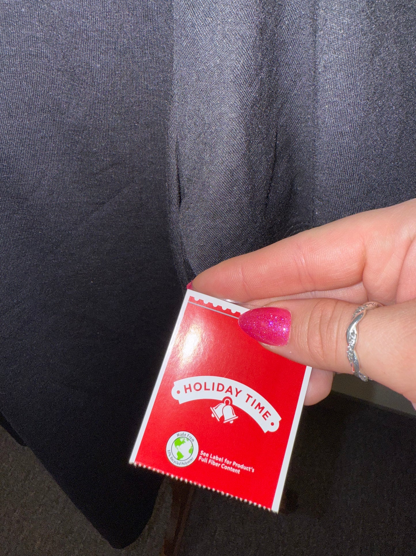 NWT Holiday Time (XXXL) Brand New Black Lightweight Christmas T-Shirt Apparel