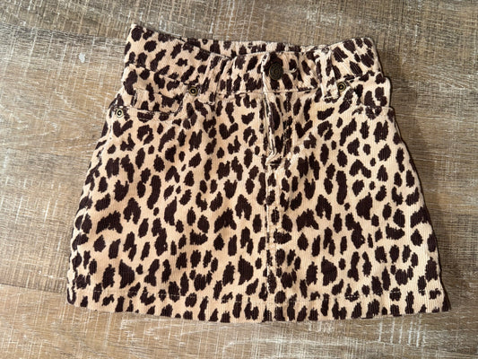 Carters (4T) Neutral Cheetah Print Corduroy MIDI Skirt