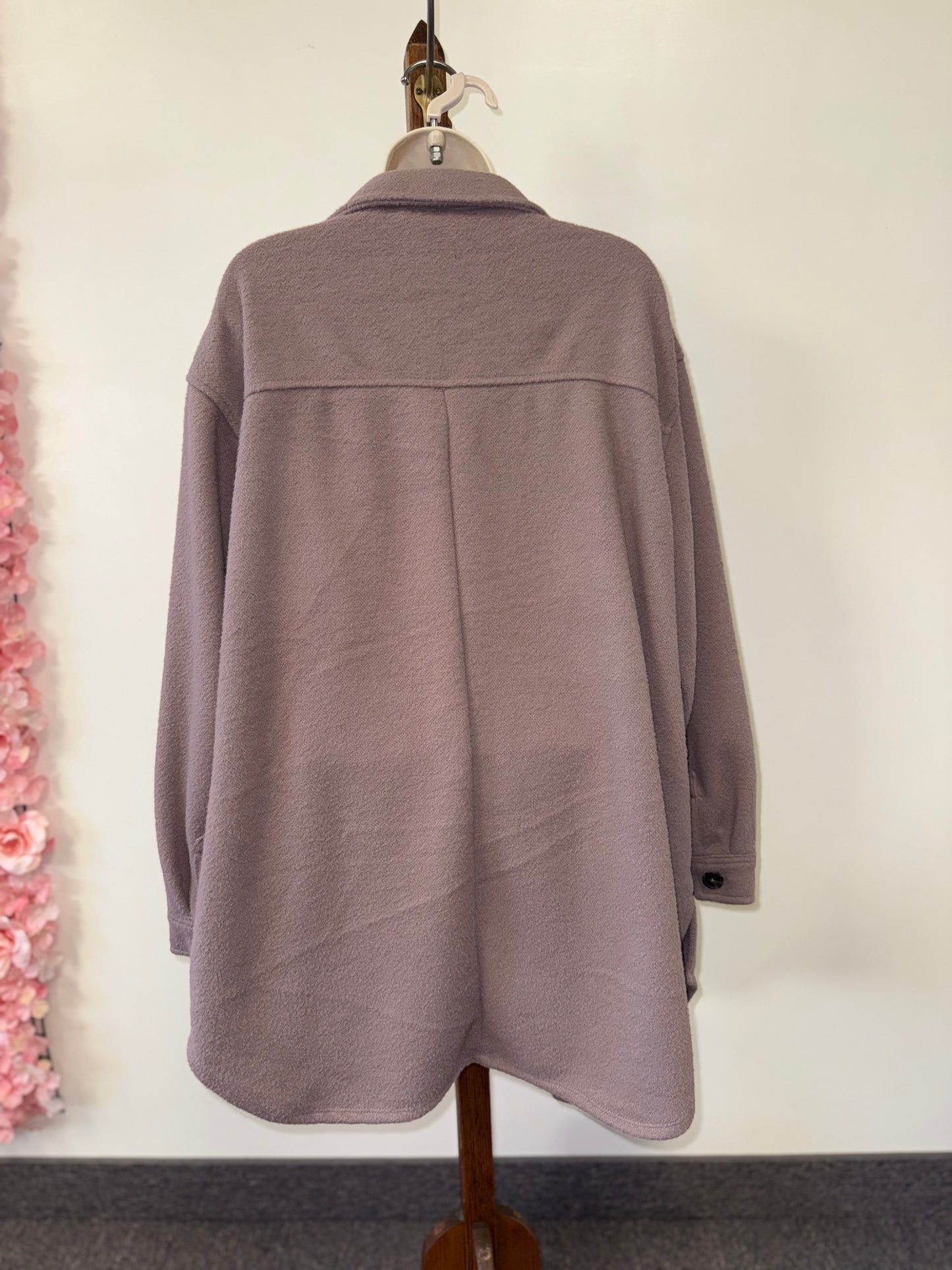 Maurices (XL) Purple Button Up Shacket