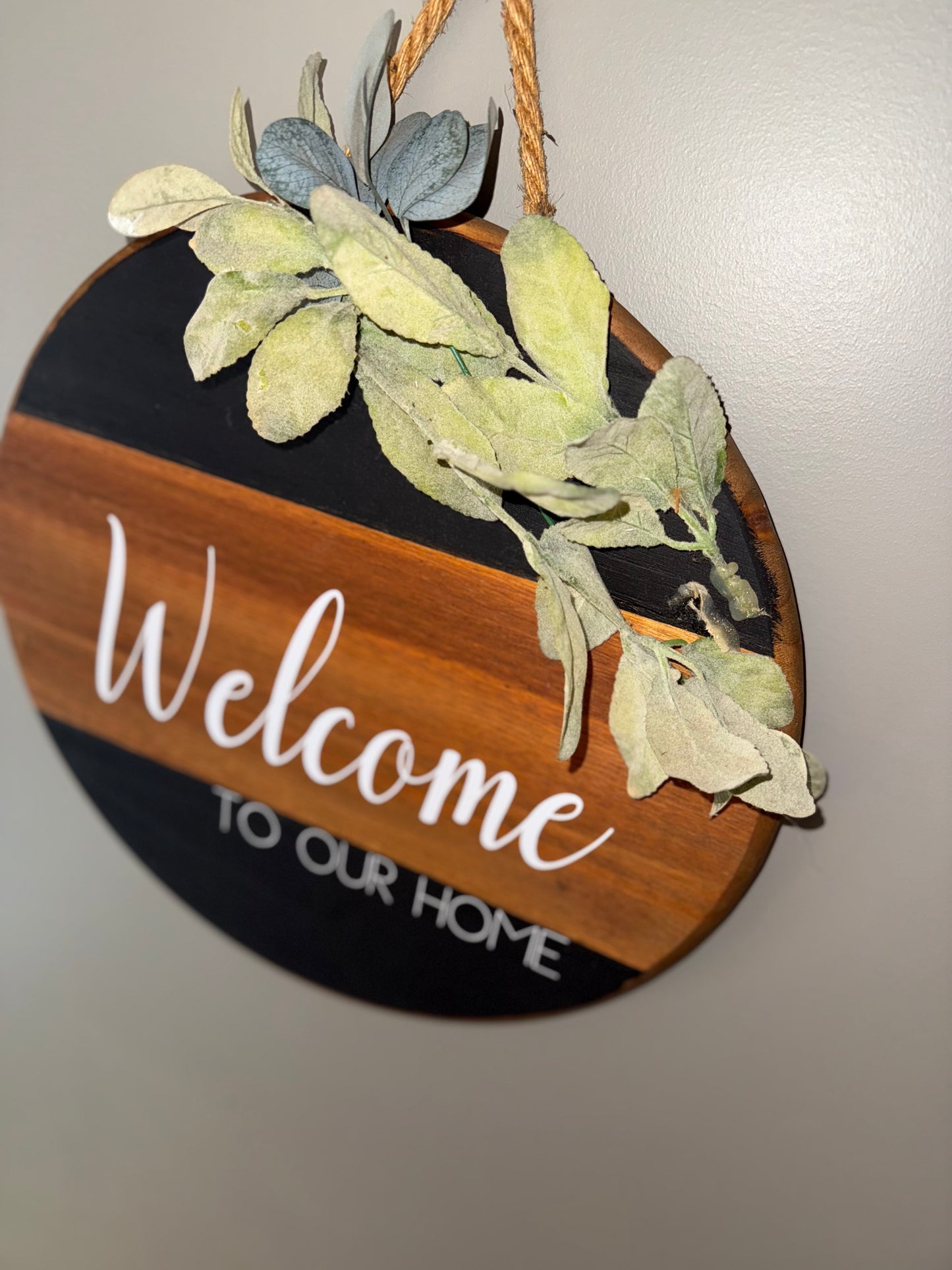 'Welcome To Our Home' Large Wooden Welcome Sign