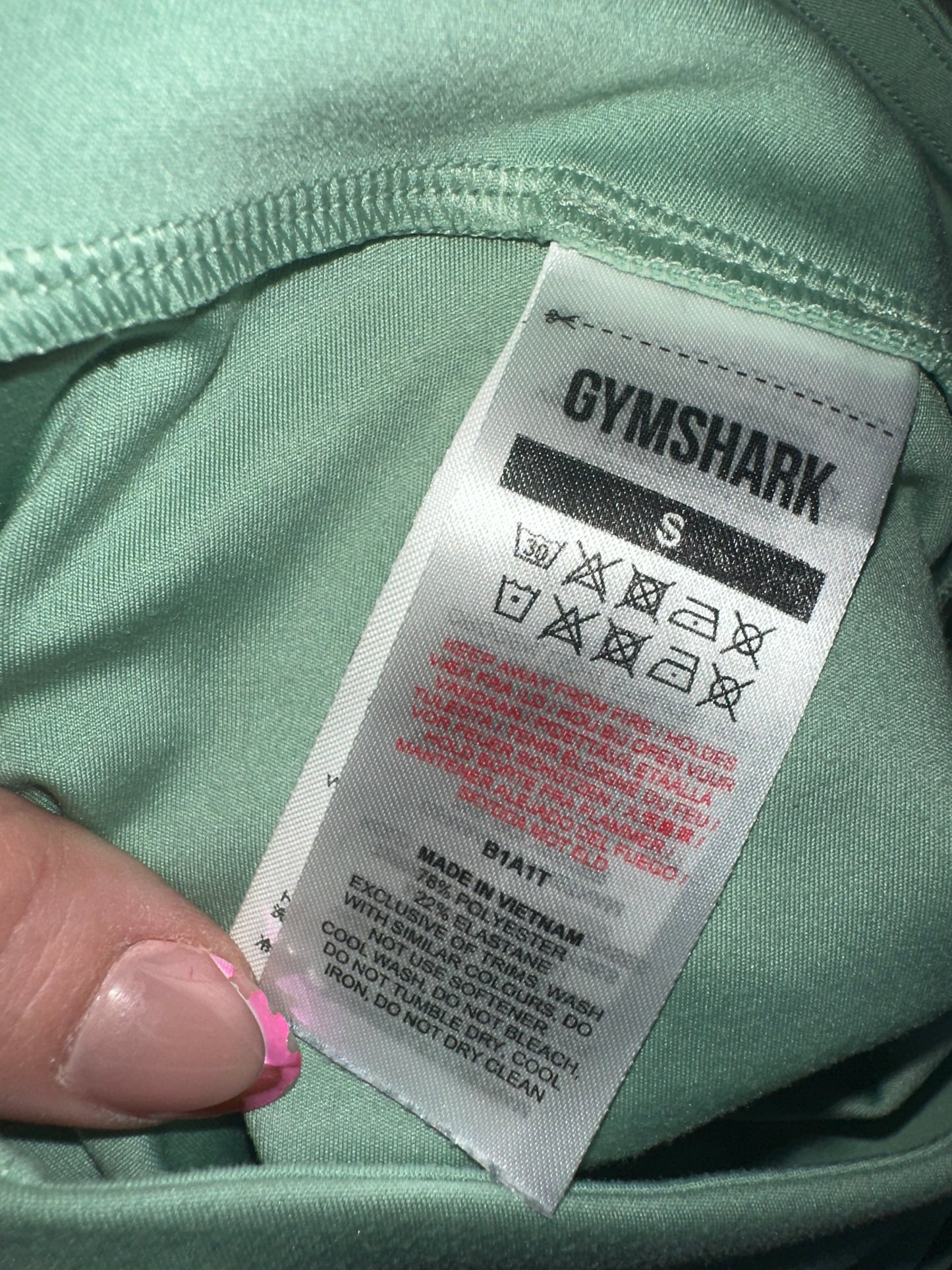 Gymshark (Small) Mint Green Smooth Leggings