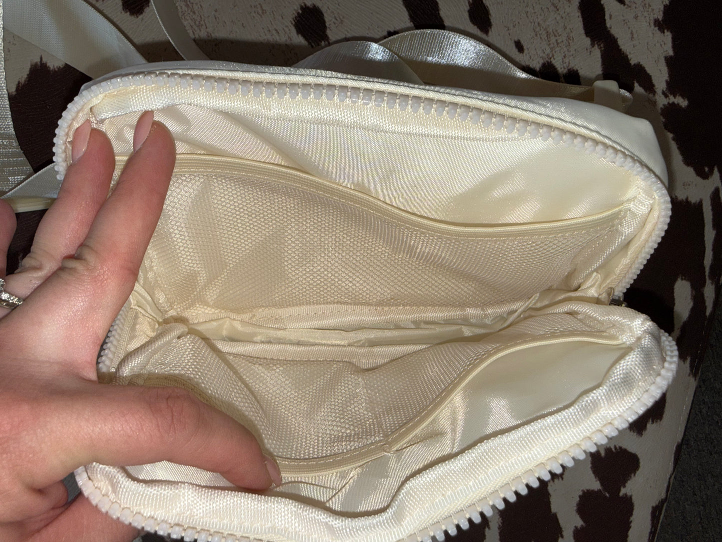 Teacher Vibes Cream Fanny Pack