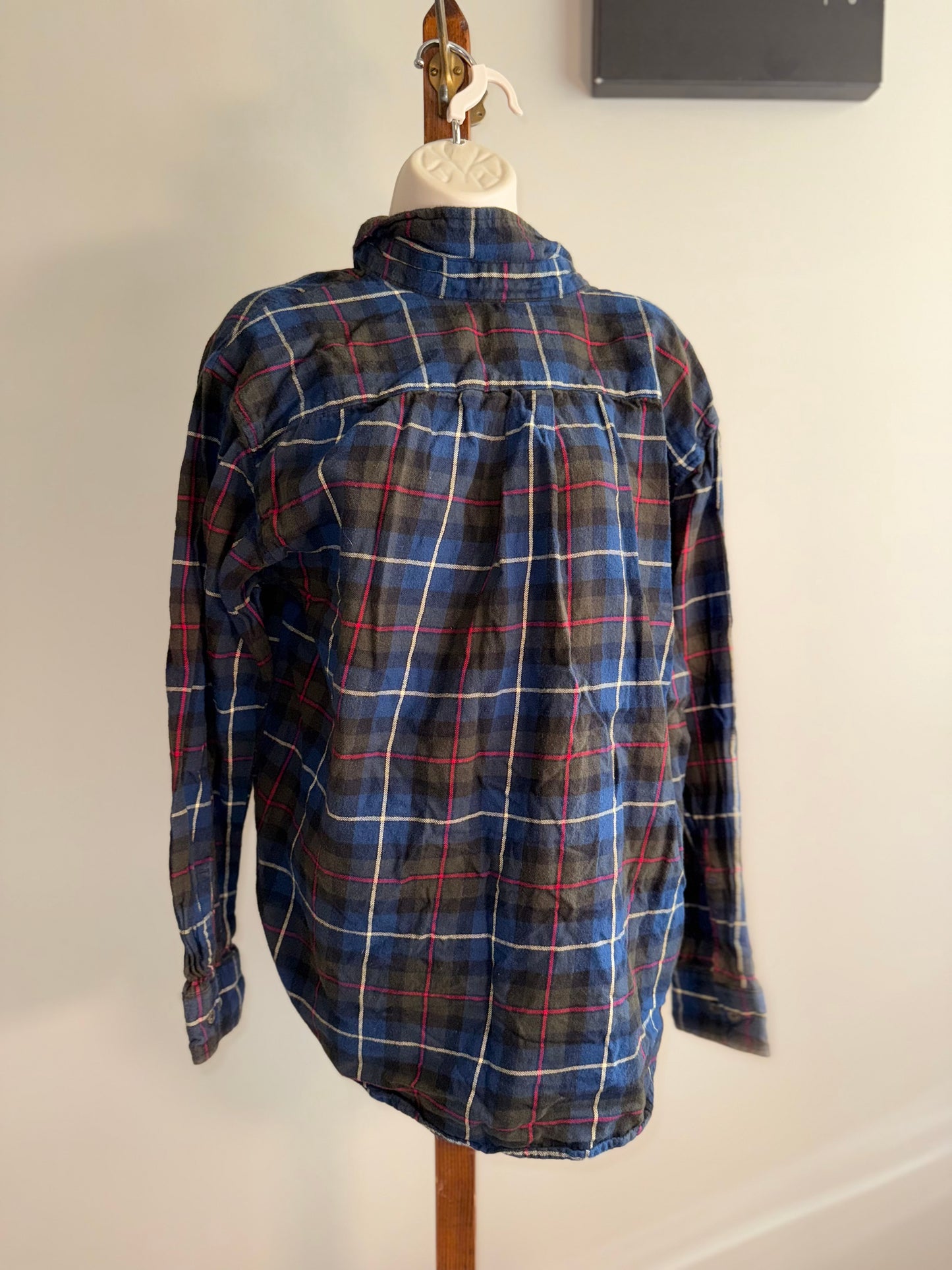 St. Johns Bay (Large) Green//Blue Plaid Button Up