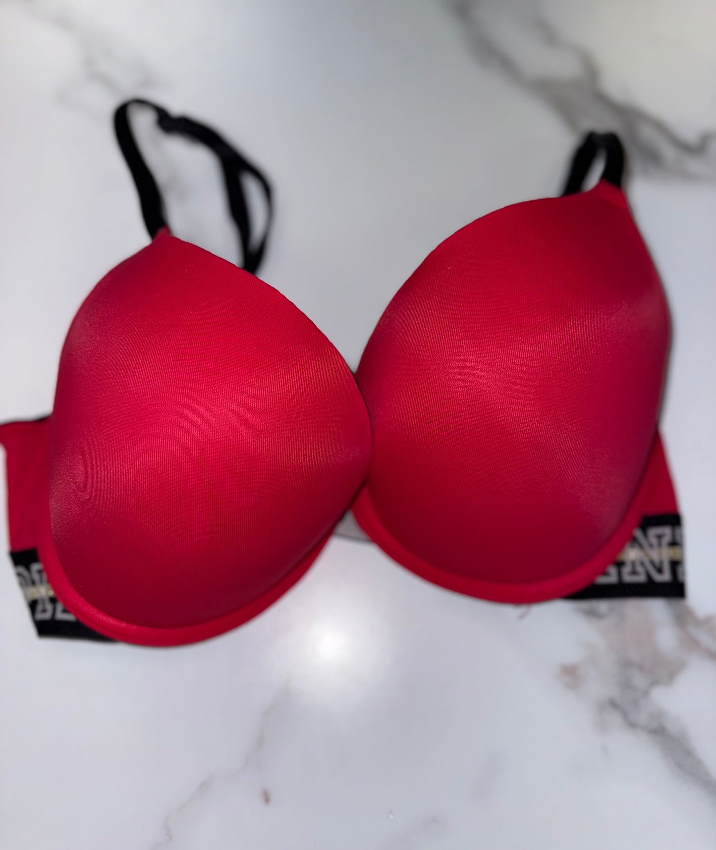 PINK Victoria's Secret (34D) Red Wear Everywhere Push Up Bra