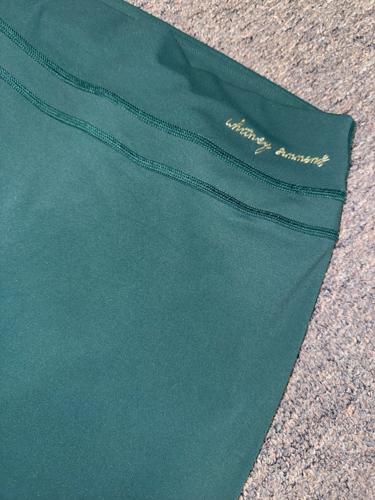 Gymshark Green Leggings Whitney Simmons "Its A Beautiful Day To Be Alive"