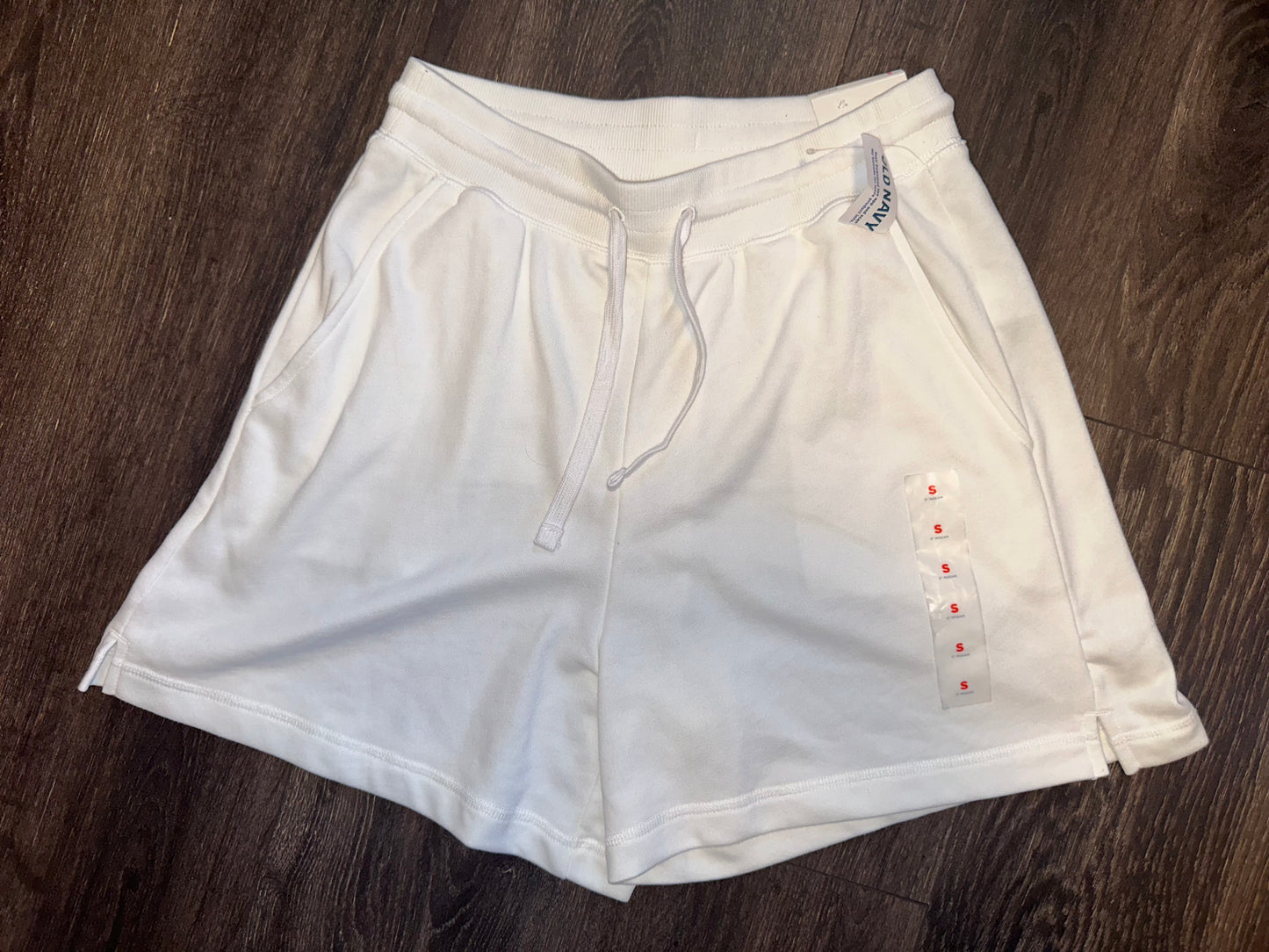 NWT Old Navy (Small) Brand New Vintage White Sweat Shorts