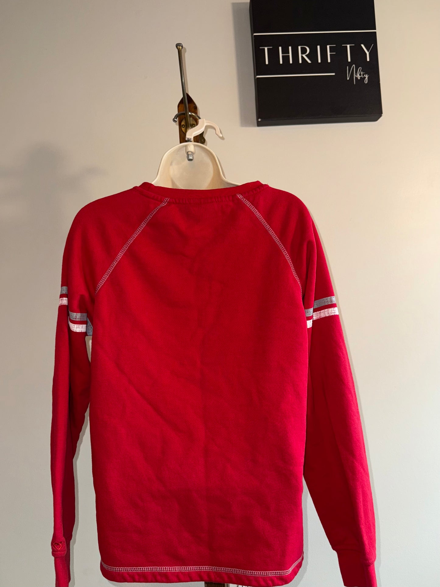 Colosseum (Large) Red Buckeyes Ohio State Crewneck Sweatshirt