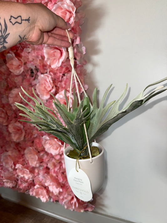 Threshold Brand New Hanging Potted Faux Plant