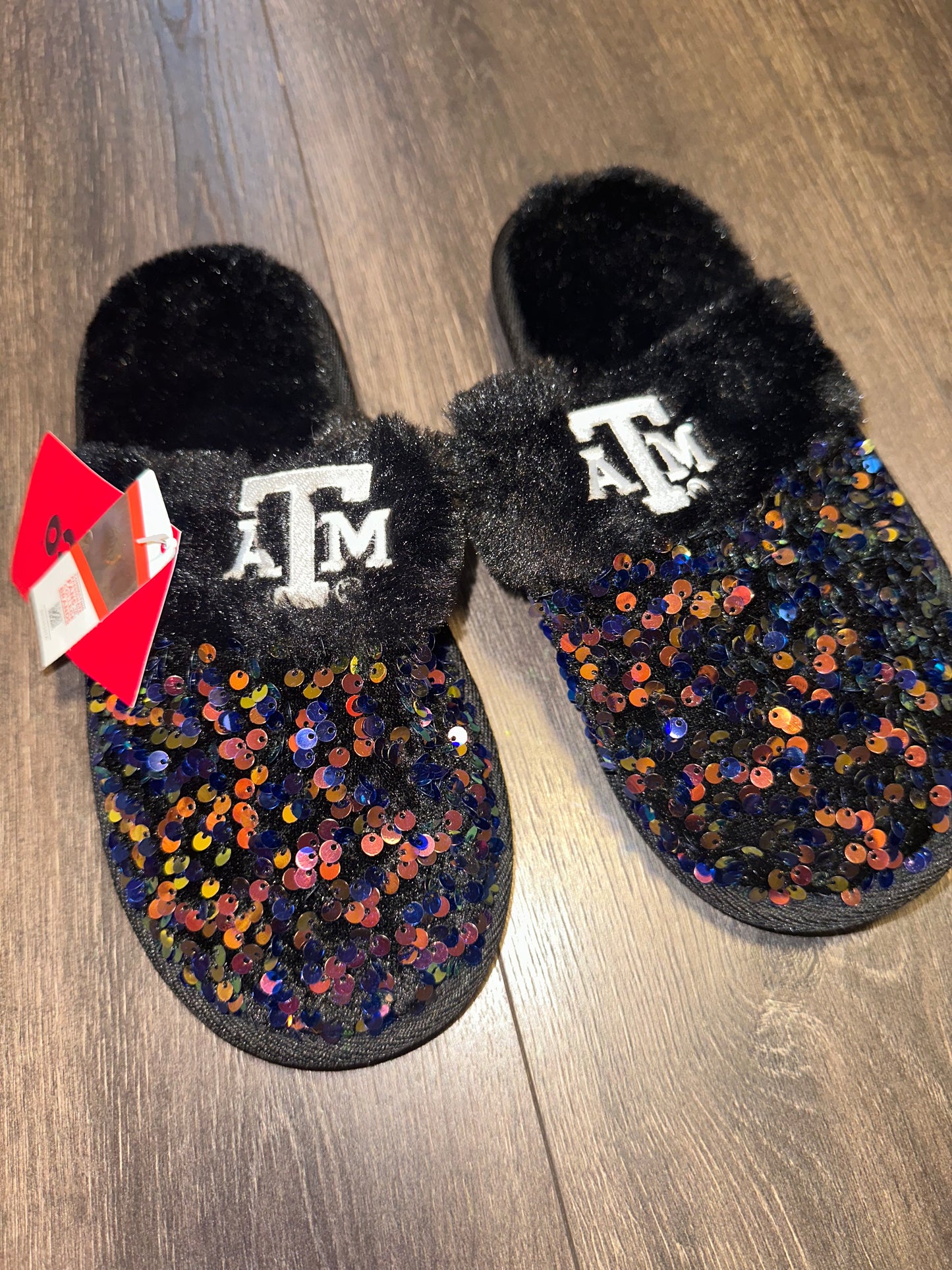 NWT Foco (Medium) Brand New Texas A&M Sequin Slipper Shoes