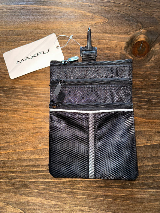 Maxfli Brand New Attachable Valuables Pouch for Golf Bag with Plush Lining