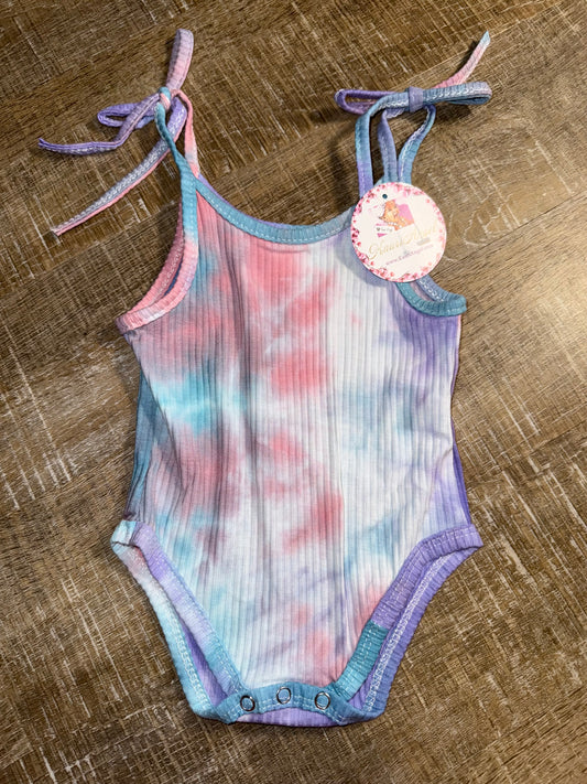 NWT Kauri Angel (3-6 Months) Brand New Tie Dye Ribbed Tank Top Onesie