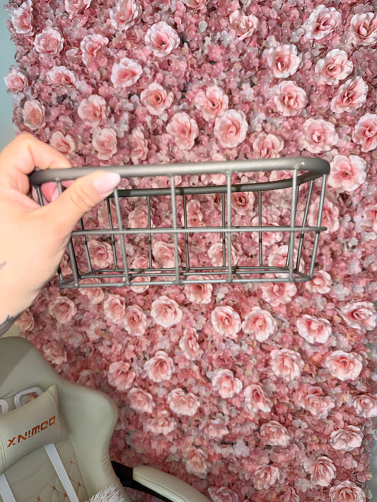 Grey Metal Basket
