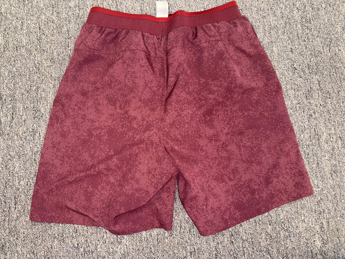 Fabletics (Small) Mens Red Pattern Drawstring Shorts