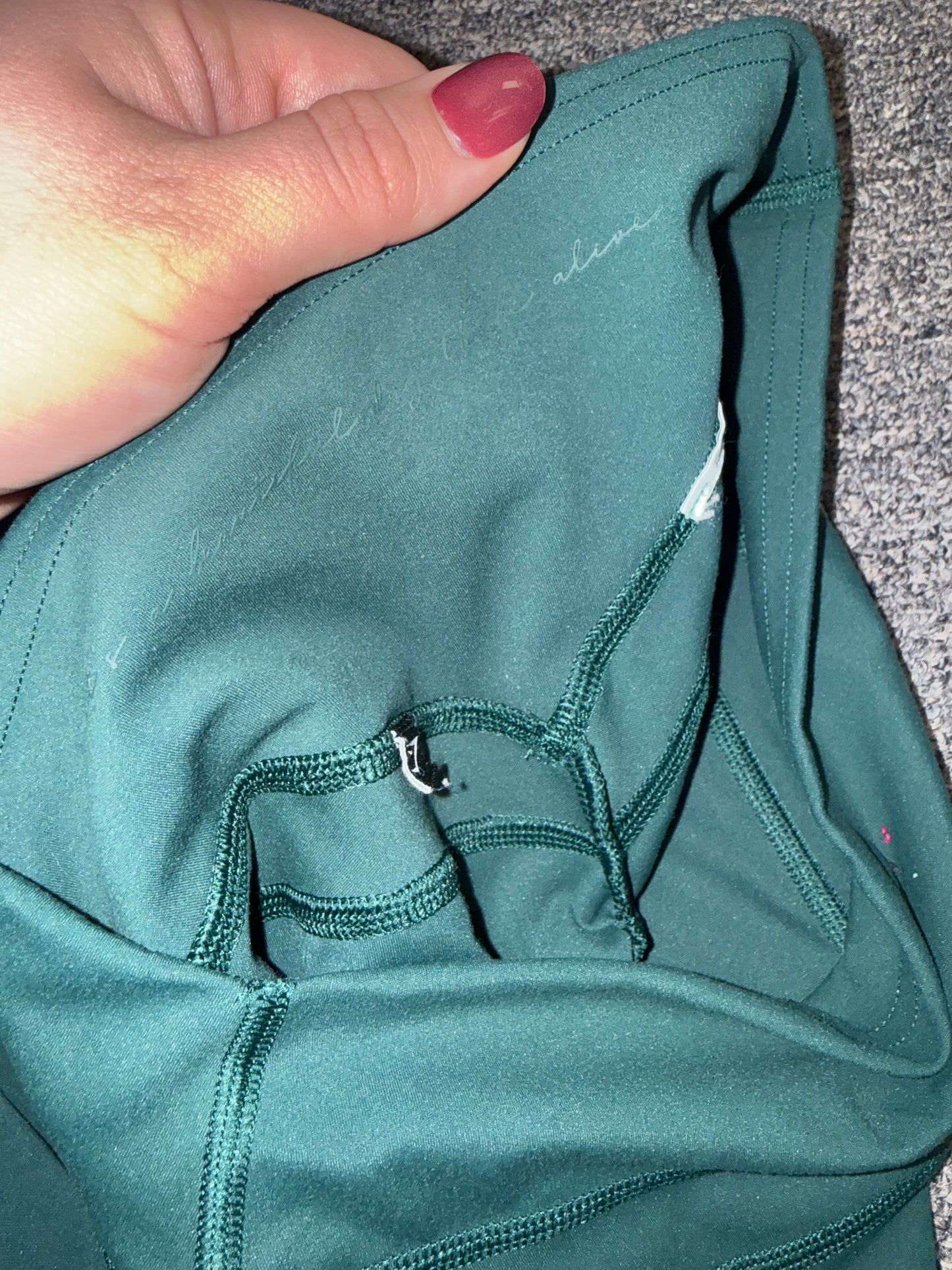 Gymshark Green Leggings Whitney Simmons "Its A Beautiful Day To Be Alive"