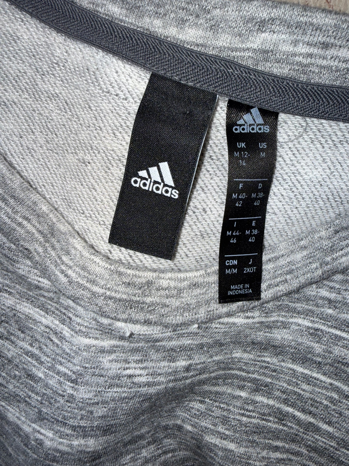 Adidas (Medium) Women's Grey Sweatshirt T-Shirt