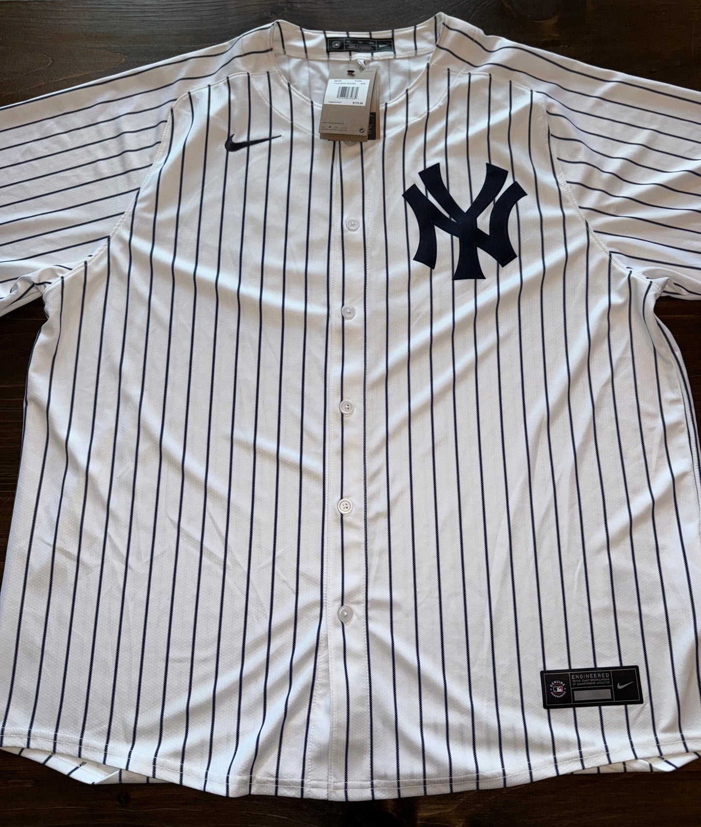 NWT Nike (XXL) Brand New Yankees #48 Striped Button Up Jersey