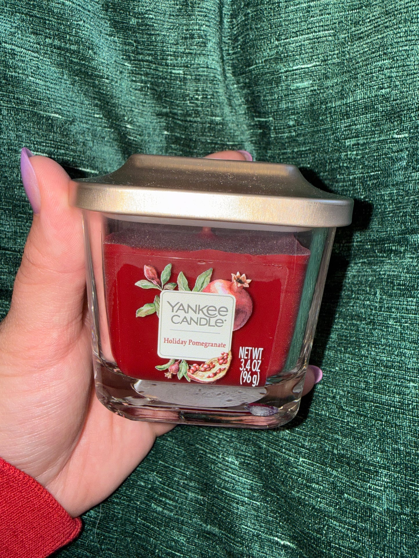 Yankee (3.4oz) Holiday Pomegranate 1 Wick Candle
