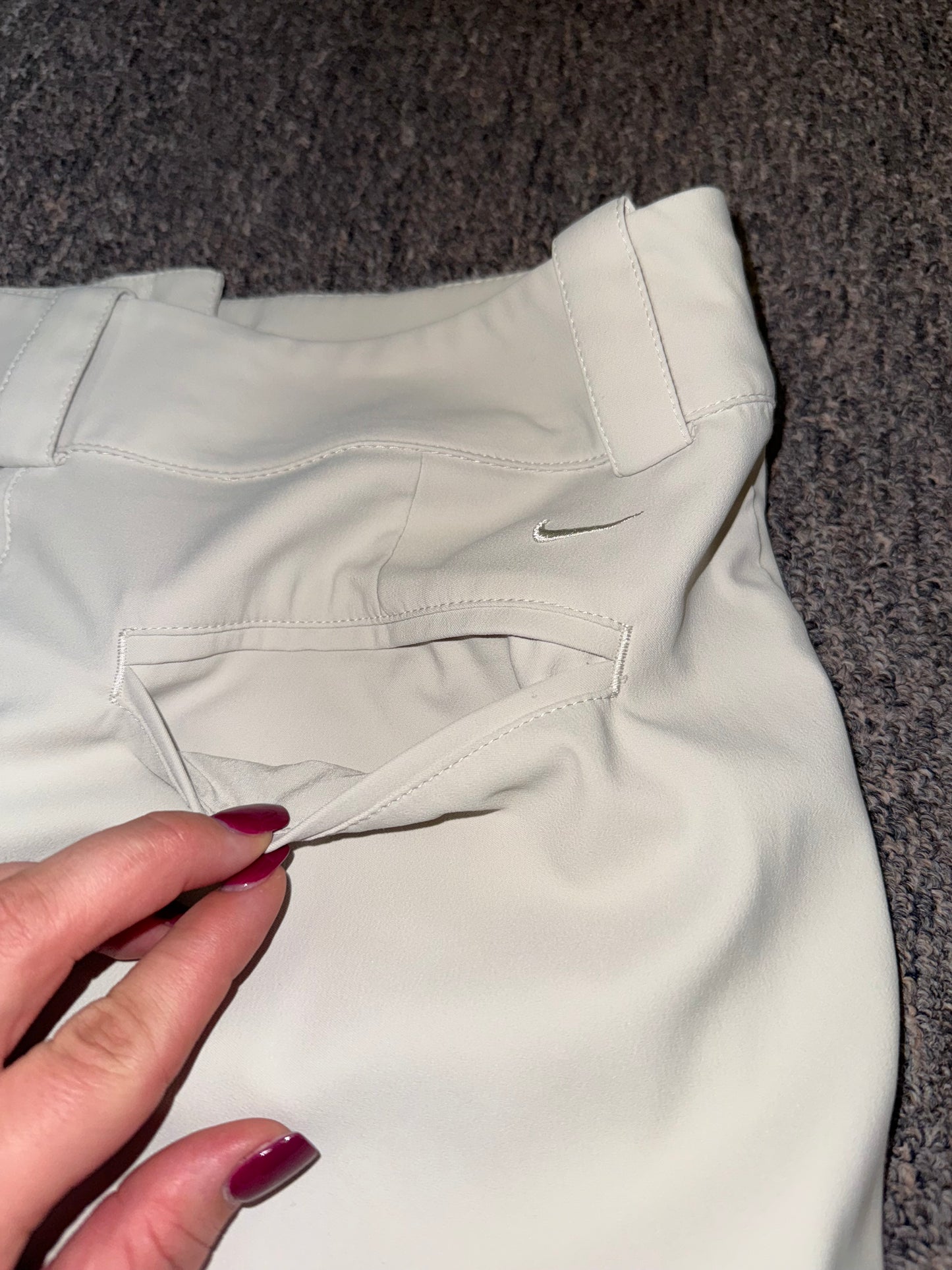 Nike Golf (2) Cream Tour Performance Dri-Fit Golfing Shorts