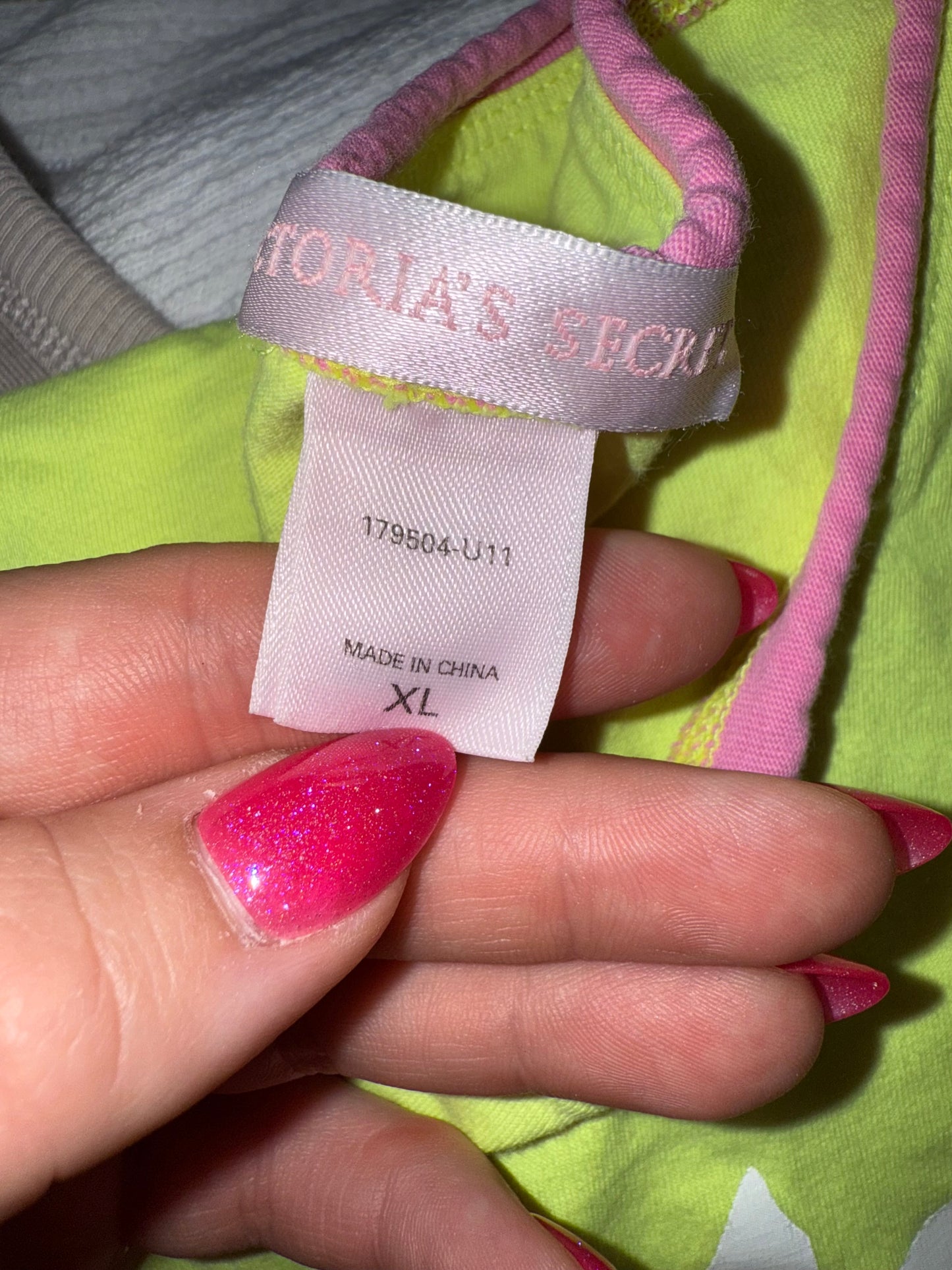 Victoria’s Secret (XL) Vintage Neon Graphic Logo Sleepwear Dress