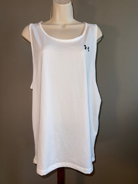 NWT Under Armour (Small) Brand New White Tech Fitted Tank Top