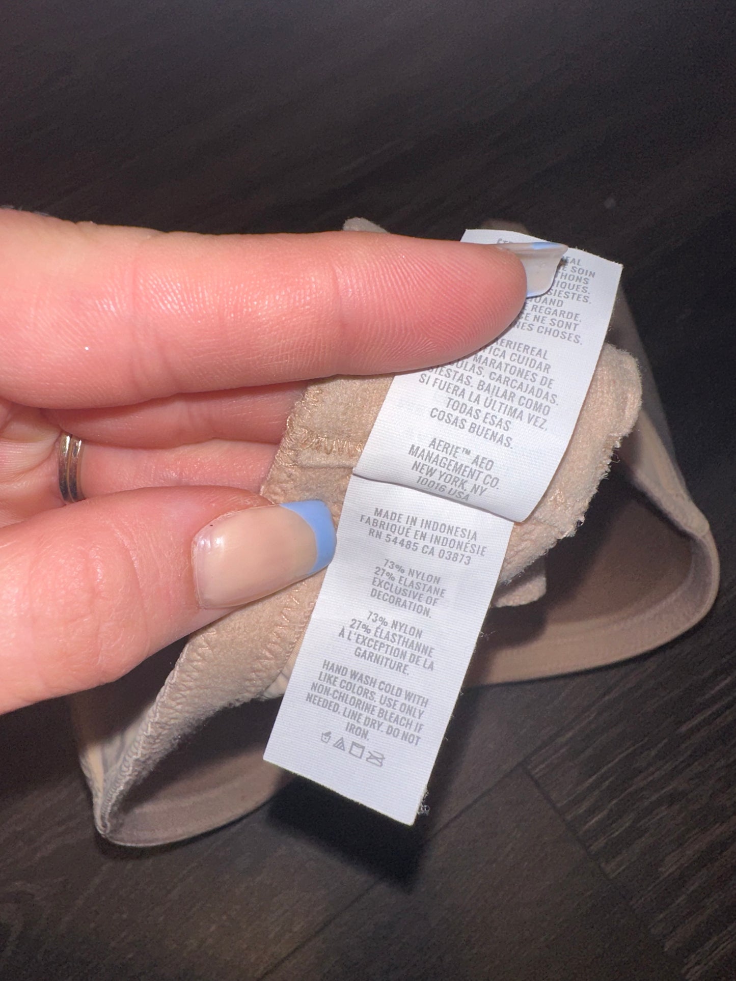 aerie (36DD) Nude Padded Wireless Bra