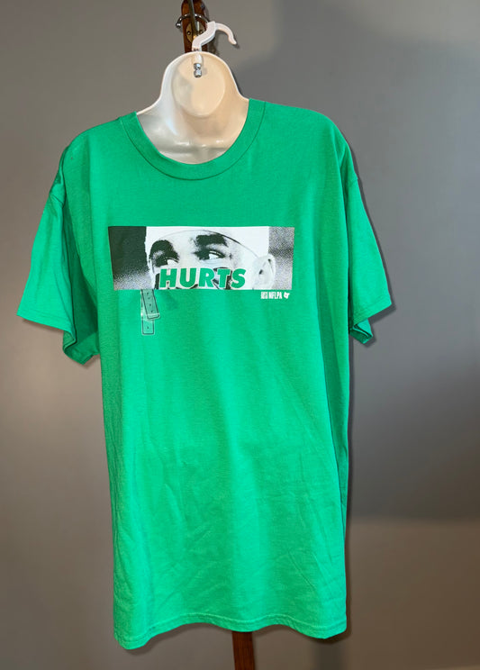 NWT Breakline (Large) Brand New Hurts NFLPA Green Graphic T-Shirt