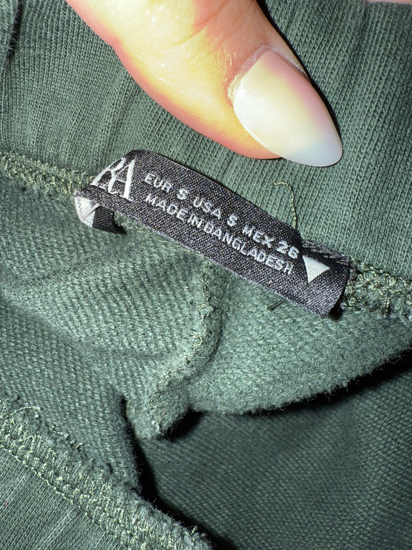 Zara (Small) Green Bootcut Sweatpants