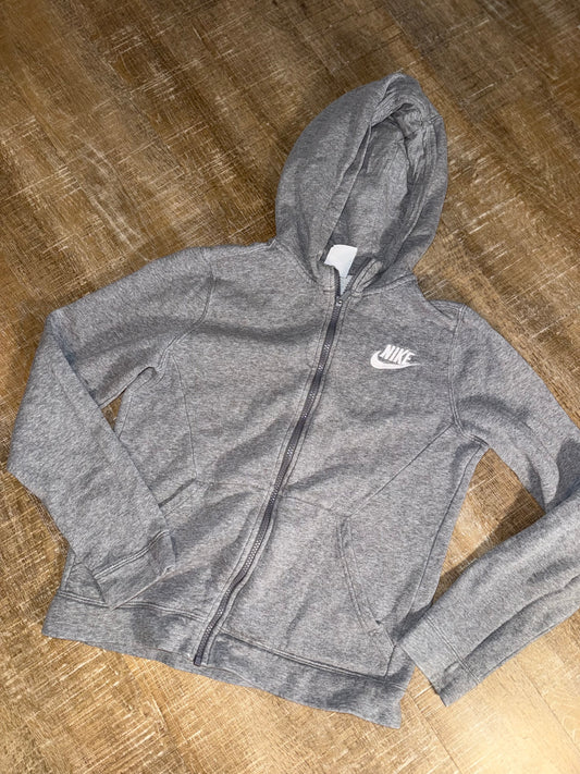 Nike (Kids Large) Grey Nike Zip Up Jacket