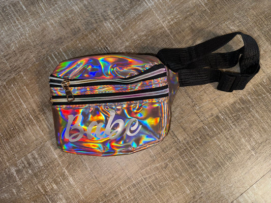 Metallic 'Babe' Fanny Pack