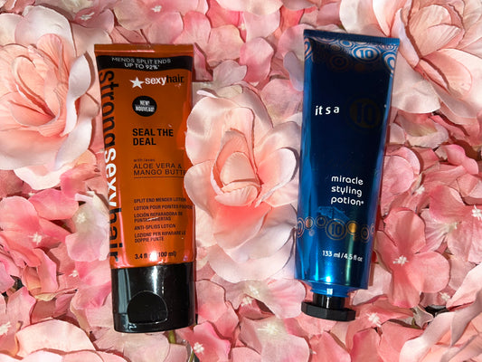 Strong Sexy Hair Split End Mender Lotion + Its a 10 Styling Potion