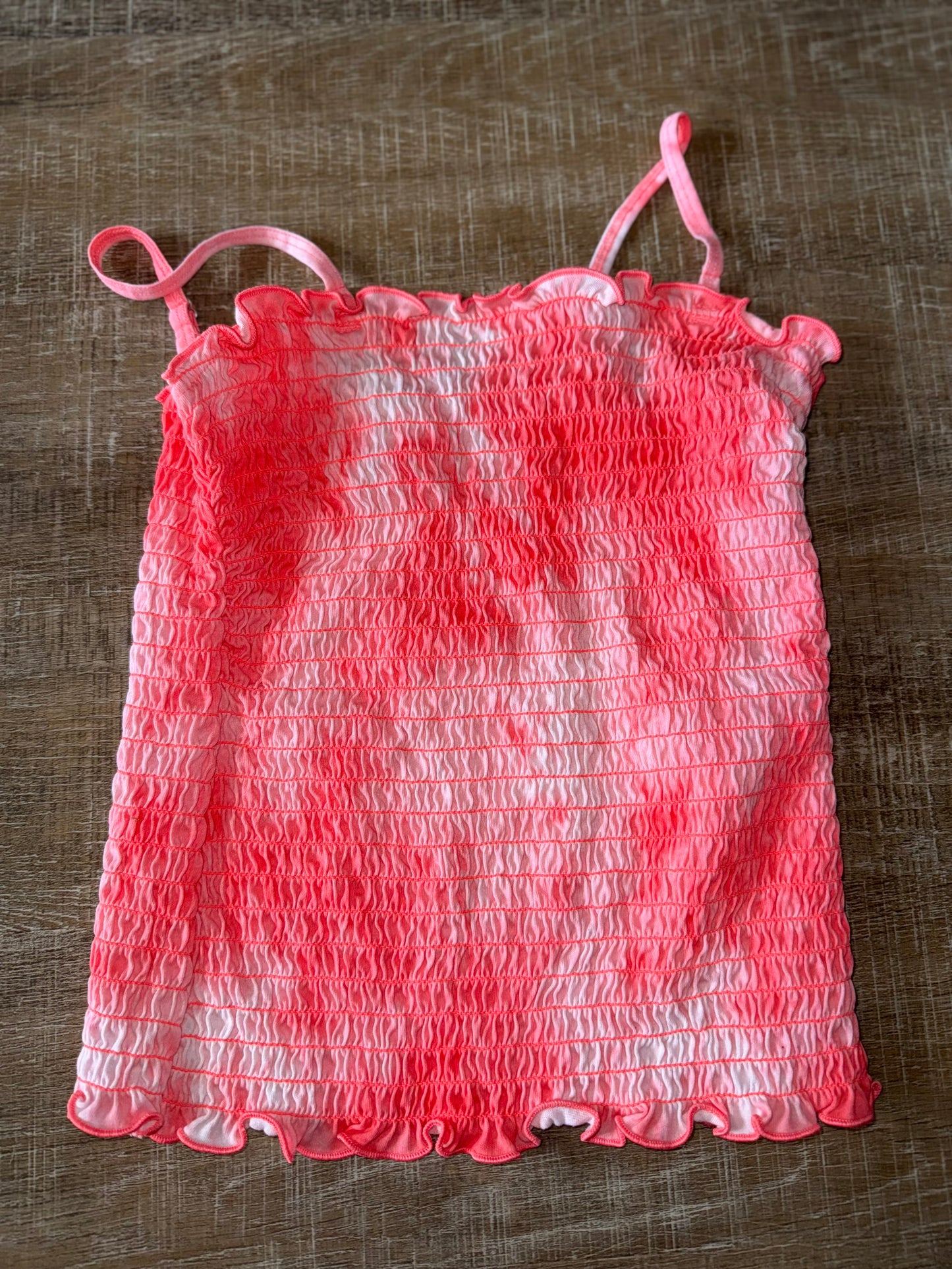 Abercrombie Kids (11/12) Pink/White Tie Dye Stretchy Tank Top