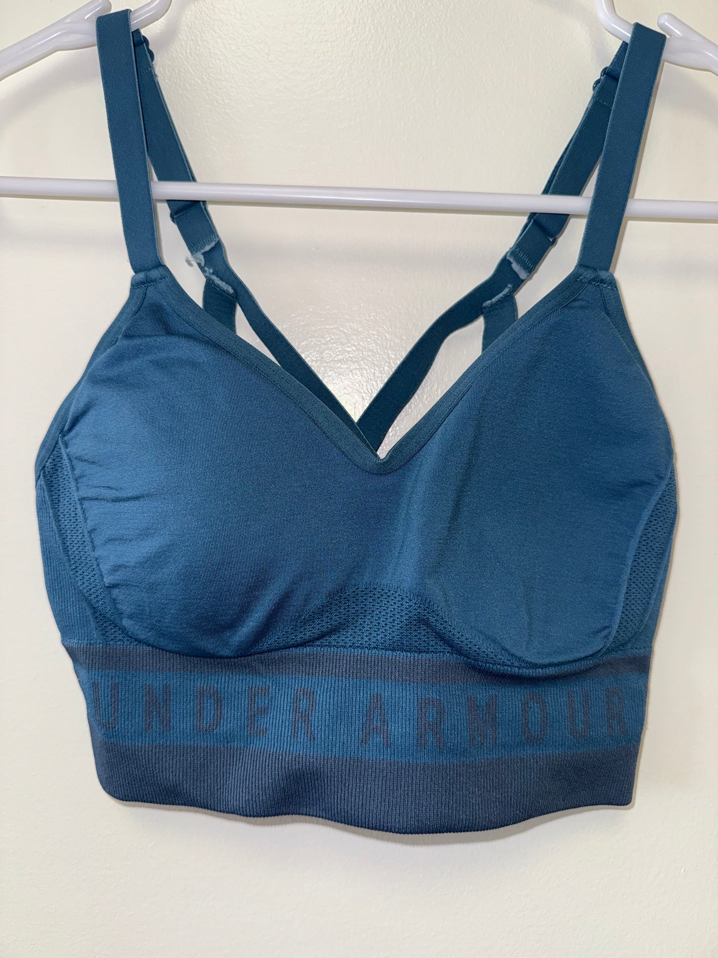 Under Armour (Small) Blue Padded Compression Sports Bra