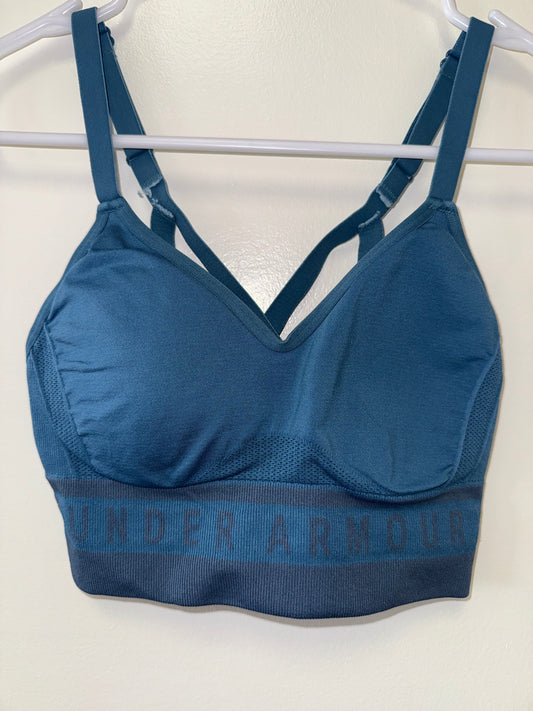 Under Armour (Small) Blue Padded Compression Sports Bra