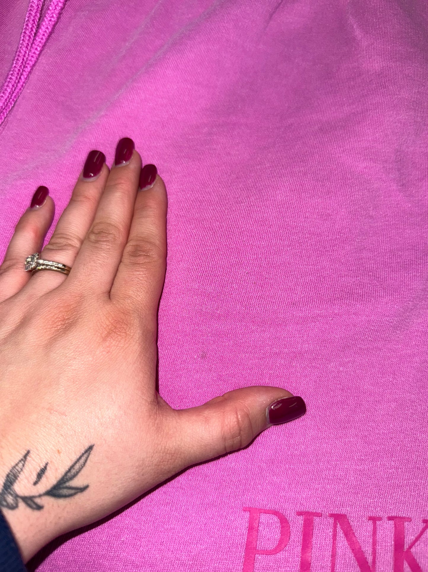 PINK Victoria's Secret (Large) Hot Pink Drawstring Shorts with Pockets