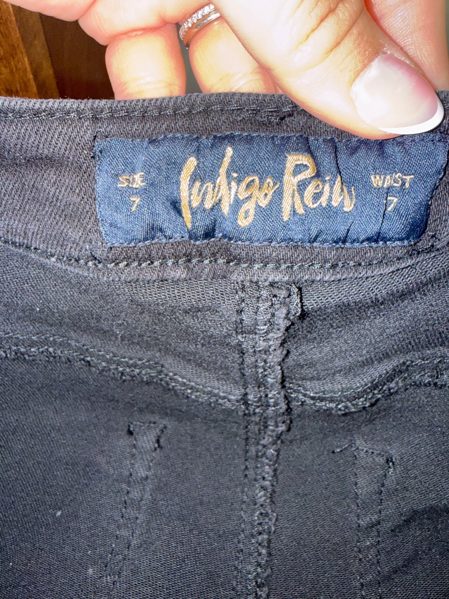 NWT Indigo Rein (7) Brand New Black High-Rise Frayed Hem Shorts