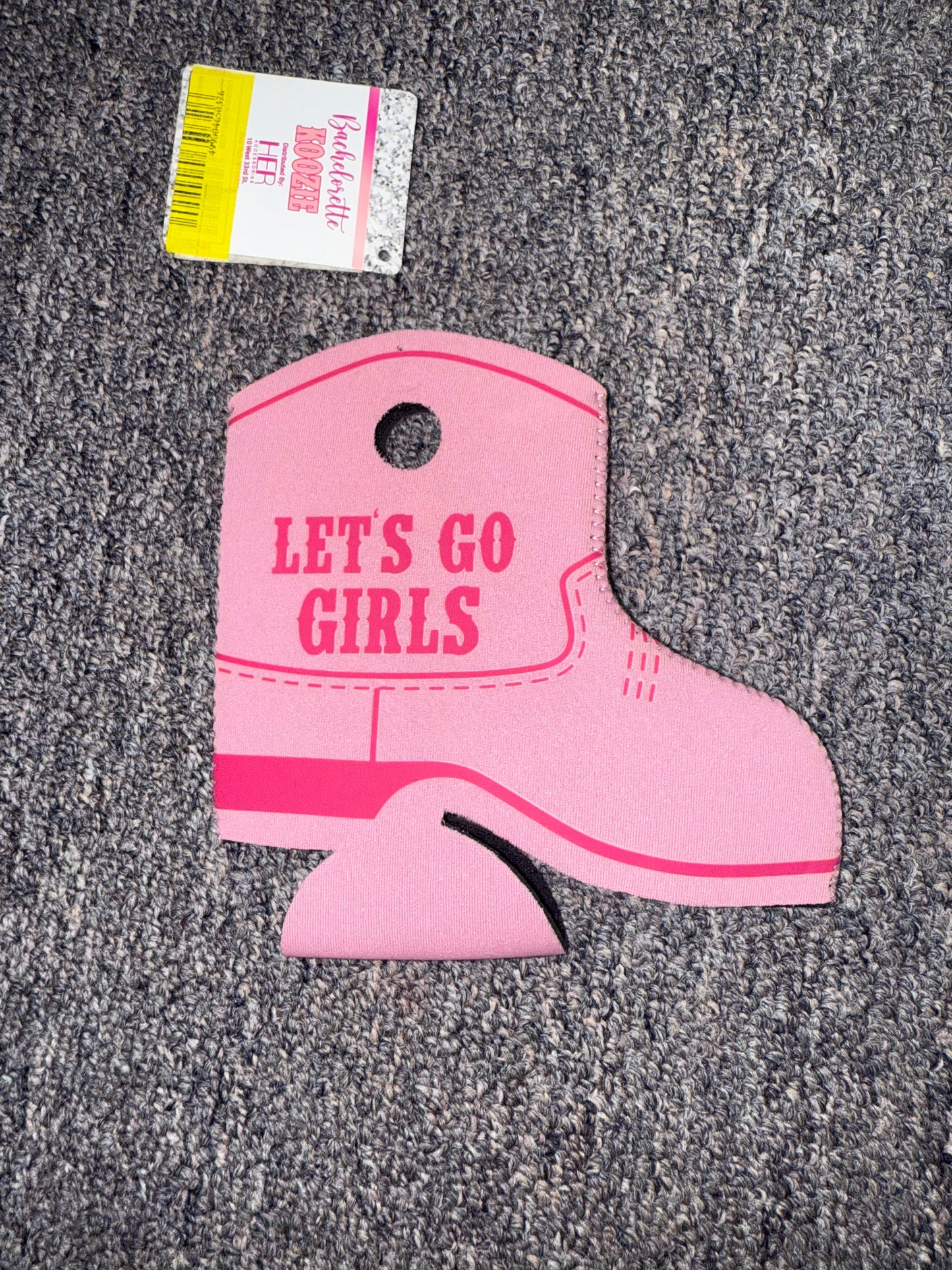 *FREE WITH PURCHASE* BRAND NEW 'Lets Go Girl' Hot Pink Koozie