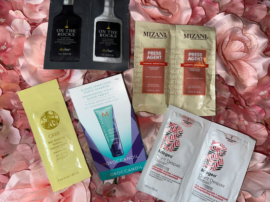 BRAND NEW 5 Piece Hair Shampoo//Conditioner//Treatment Sample Packets