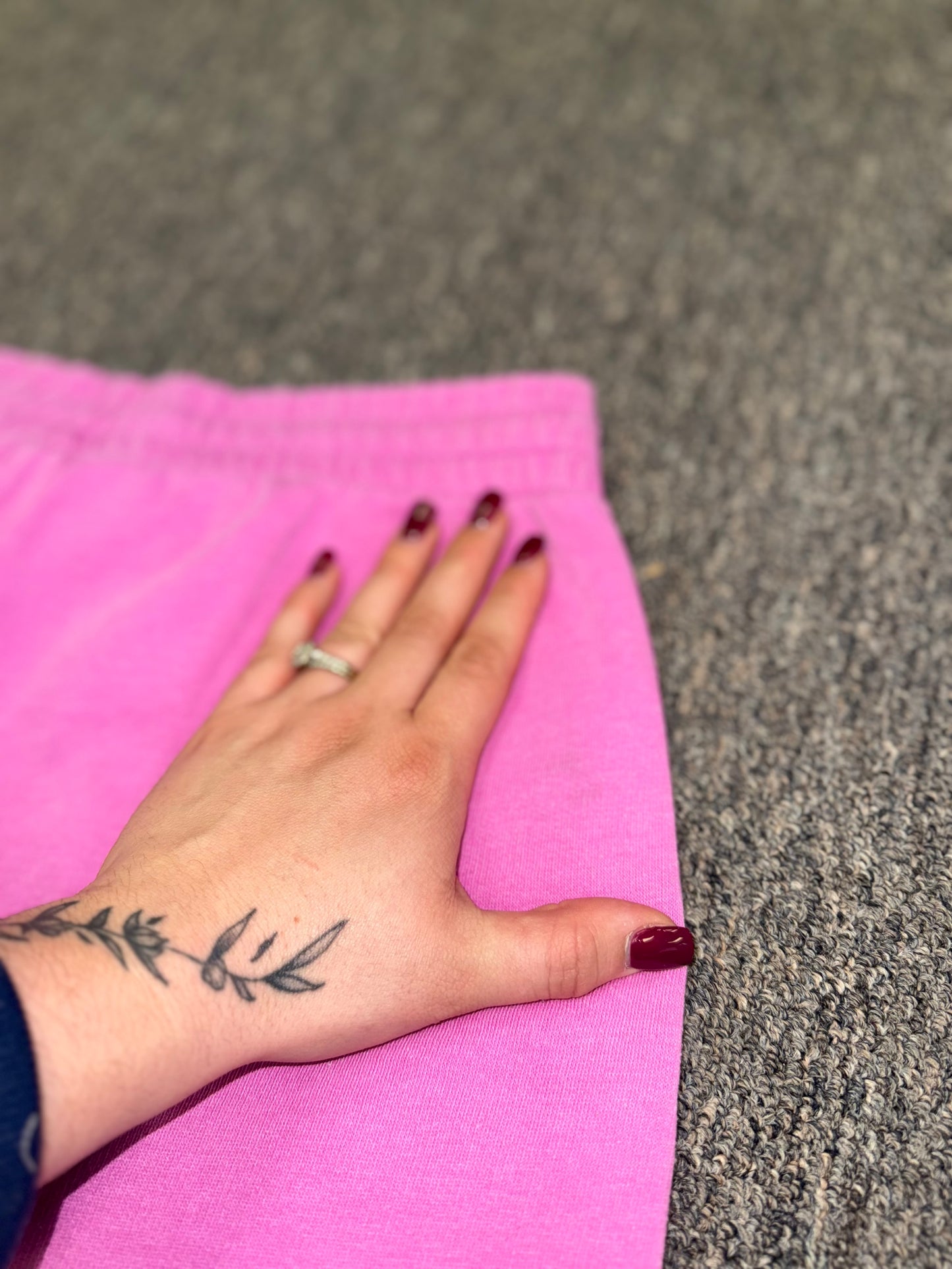 PINK Victoria's Secret (Large) Hot Pink Drawstring Shorts with Pockets