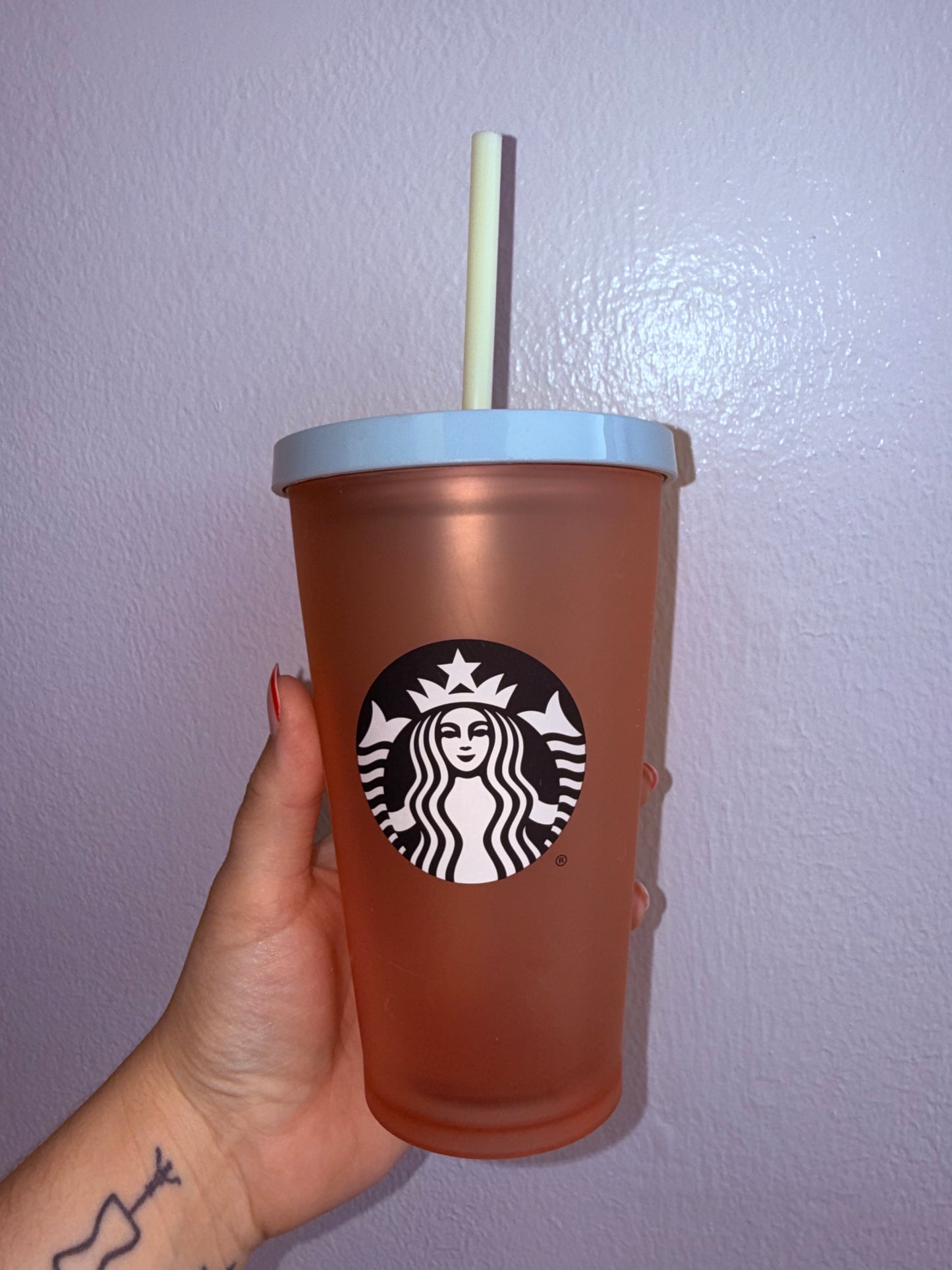 Starbucks (16oz) Pink Matte Coffee Cup