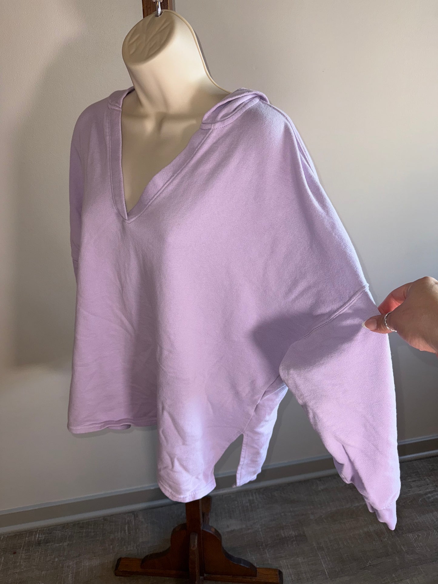 Old Navy (XL) Purple Loose Fit V-Neck Hoodie